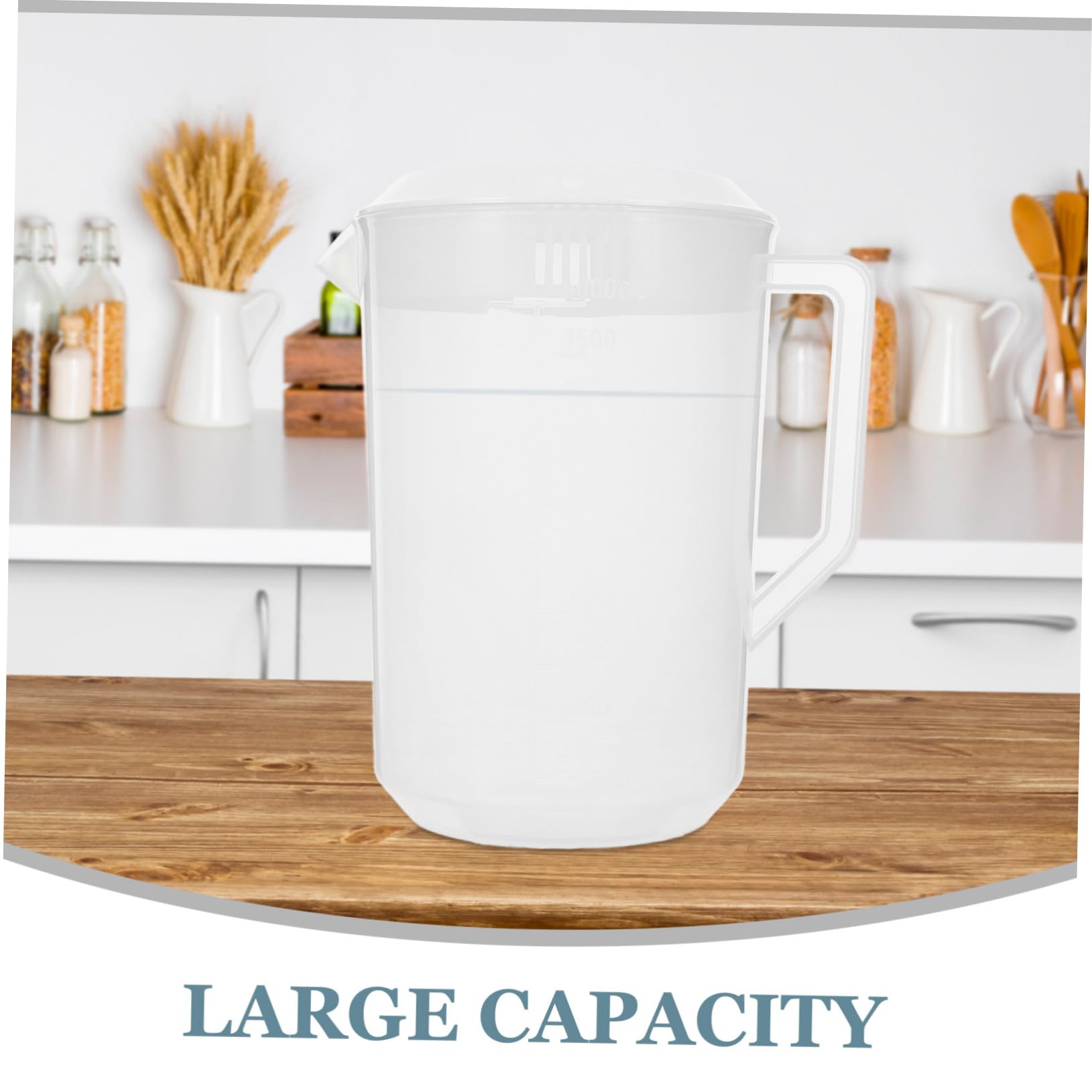Cabilock 2L Glass Beverage Pitcher with Measurement Scale - Cold Water Kettle, Juice Pitcher for Iced Tea, Lemonade & Cocktails - Perfect for Parties, BBQs & Home Bars