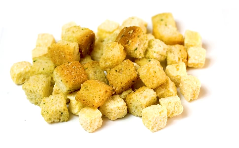 25-Pack Mini Seasoned Croutons - Perfect for Soups & Salads | Individual Portion Packs for Restaurants, Catering & Home Use