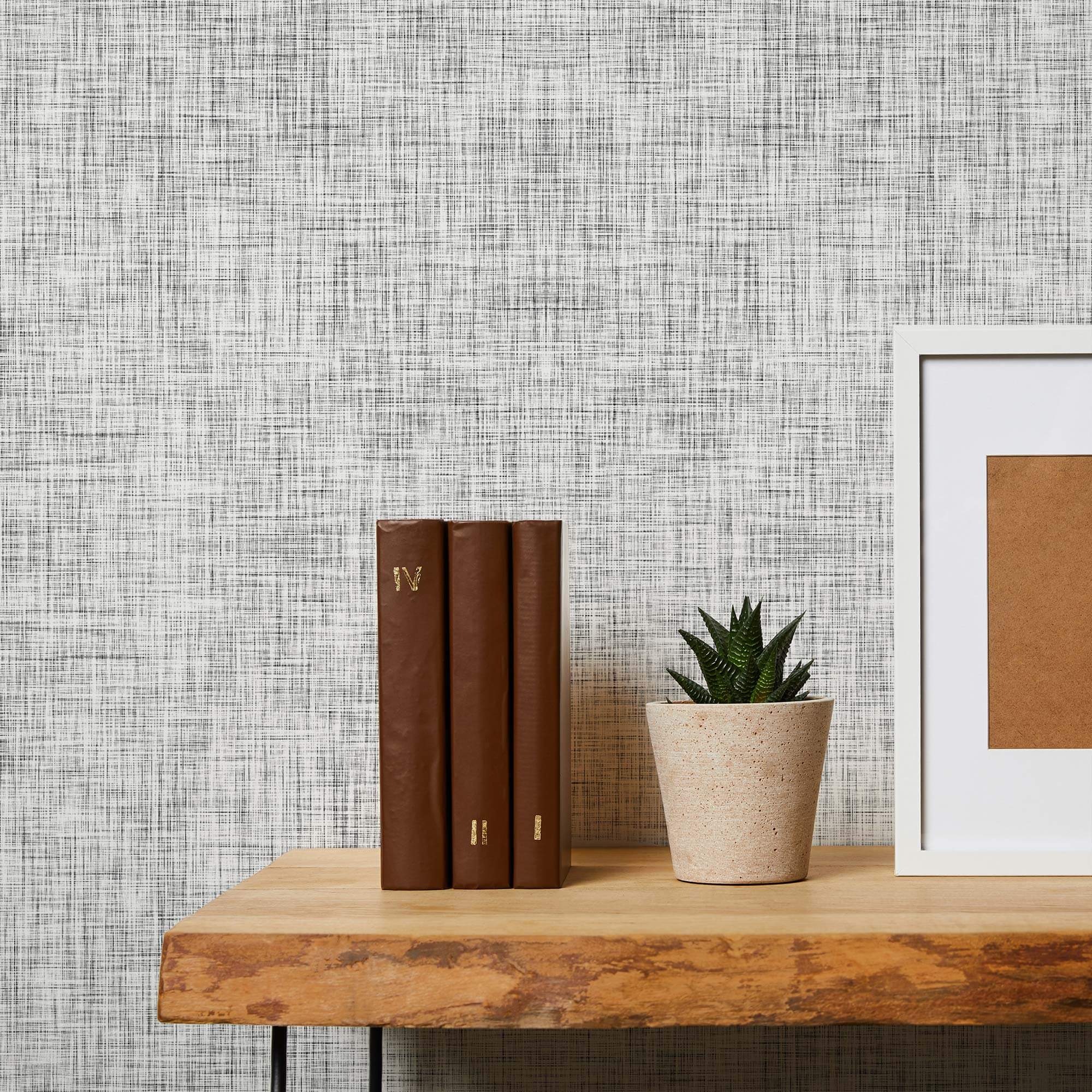 White and Black Peel & Stick Removable Wallpaper - Self-Adhesive Decorative Wall Covering for Bedroom, Living Room, Kitchen, and Office Decor