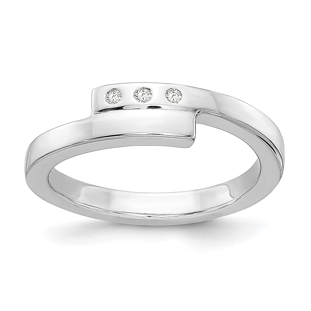 925 Sterling Silver Diamond Band Ring for Women - Elegant & Dainty Fine Jewelry Gift for Her - Perfect for Anniversaries, Engagements & Special Occasions