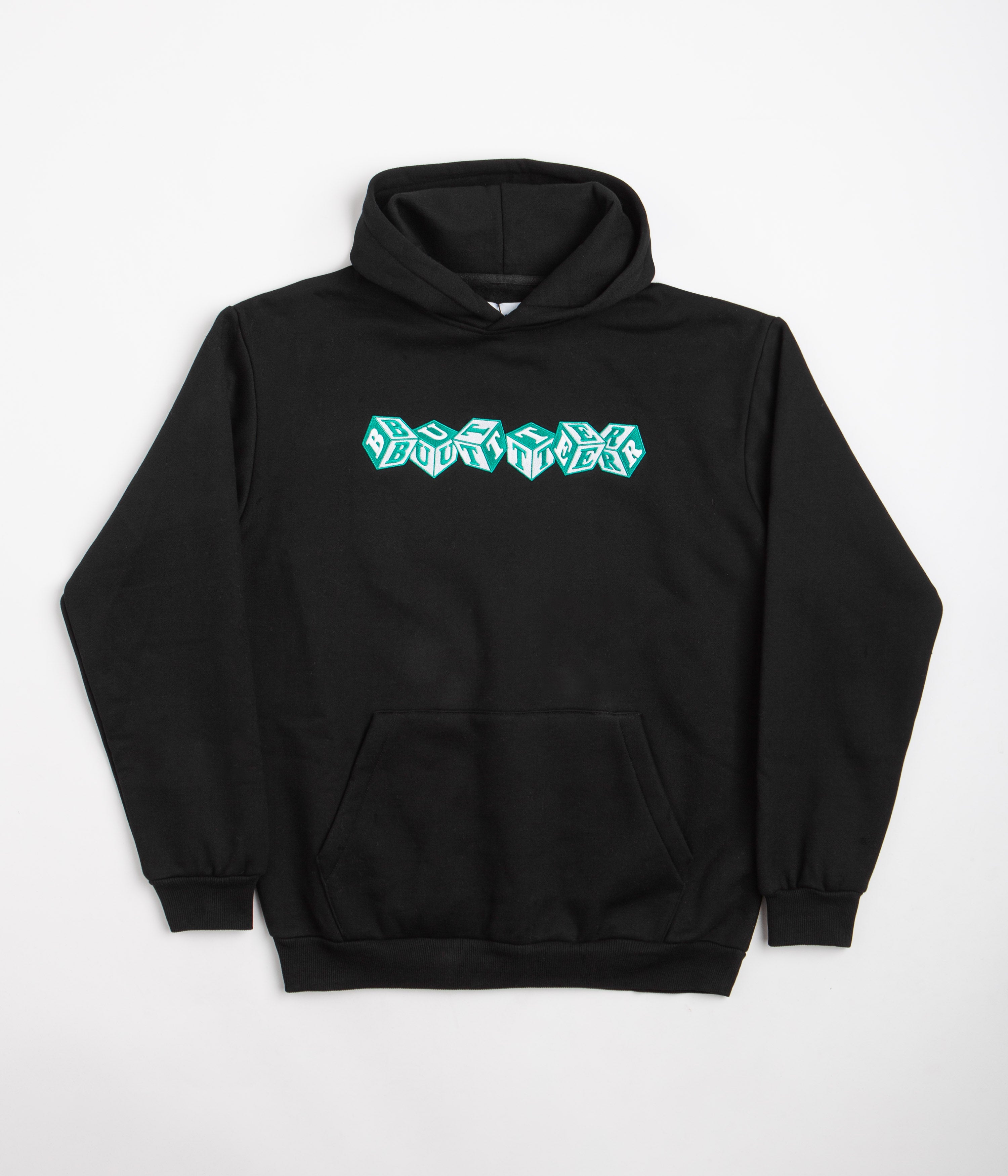 Butter Goods Cubes Embroidered Hoodie - Black | Streetwear Fashion for Men & Women | Perfect for Casual Outfits and Urban Style