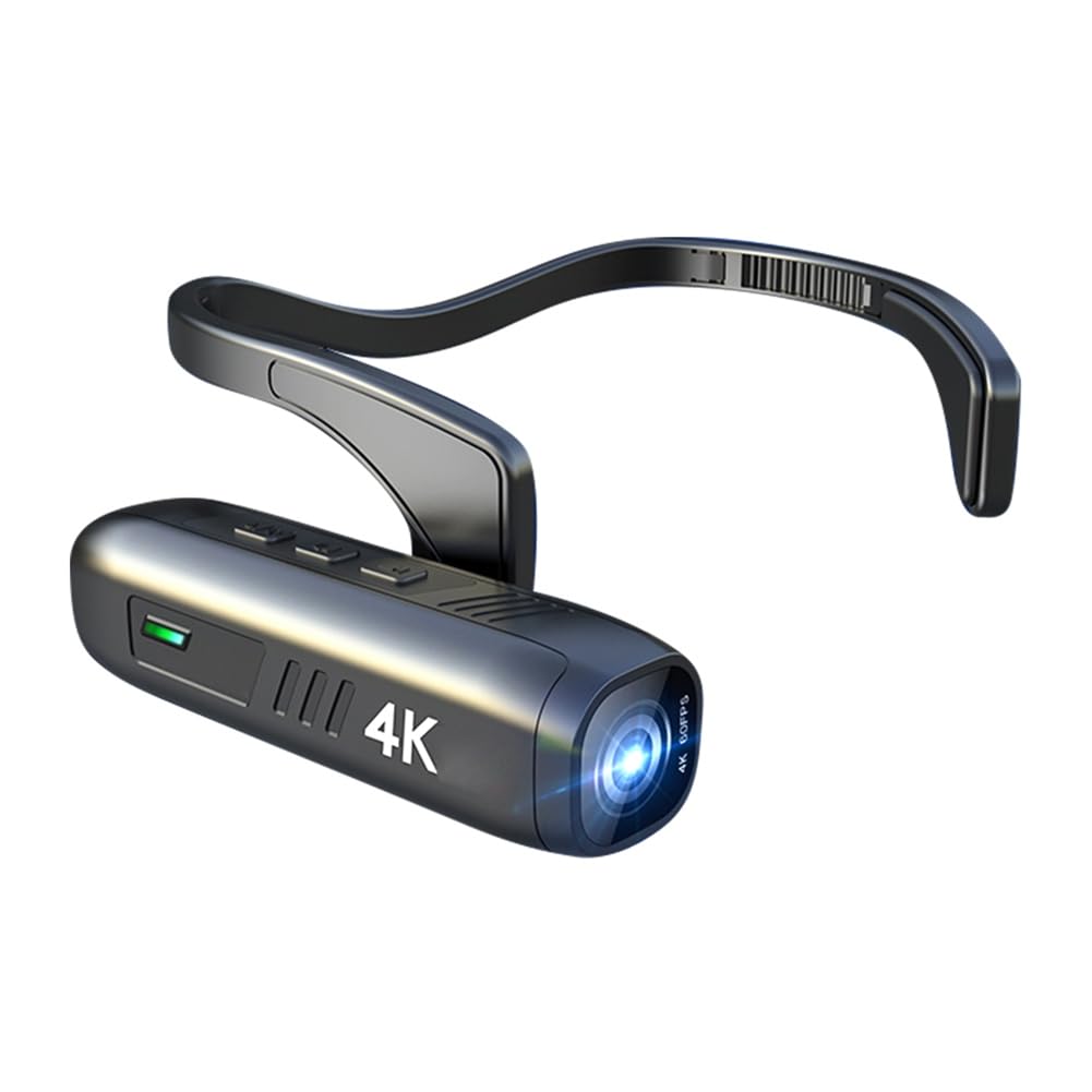 Youdefa Wearable 4K 30FPS WiFi Action Camera with Wide Angle Lens, APP Control & Long Battery Life - Perfect for Vlogging, Sports Recording, Live Streaming and Outdoor Adventures