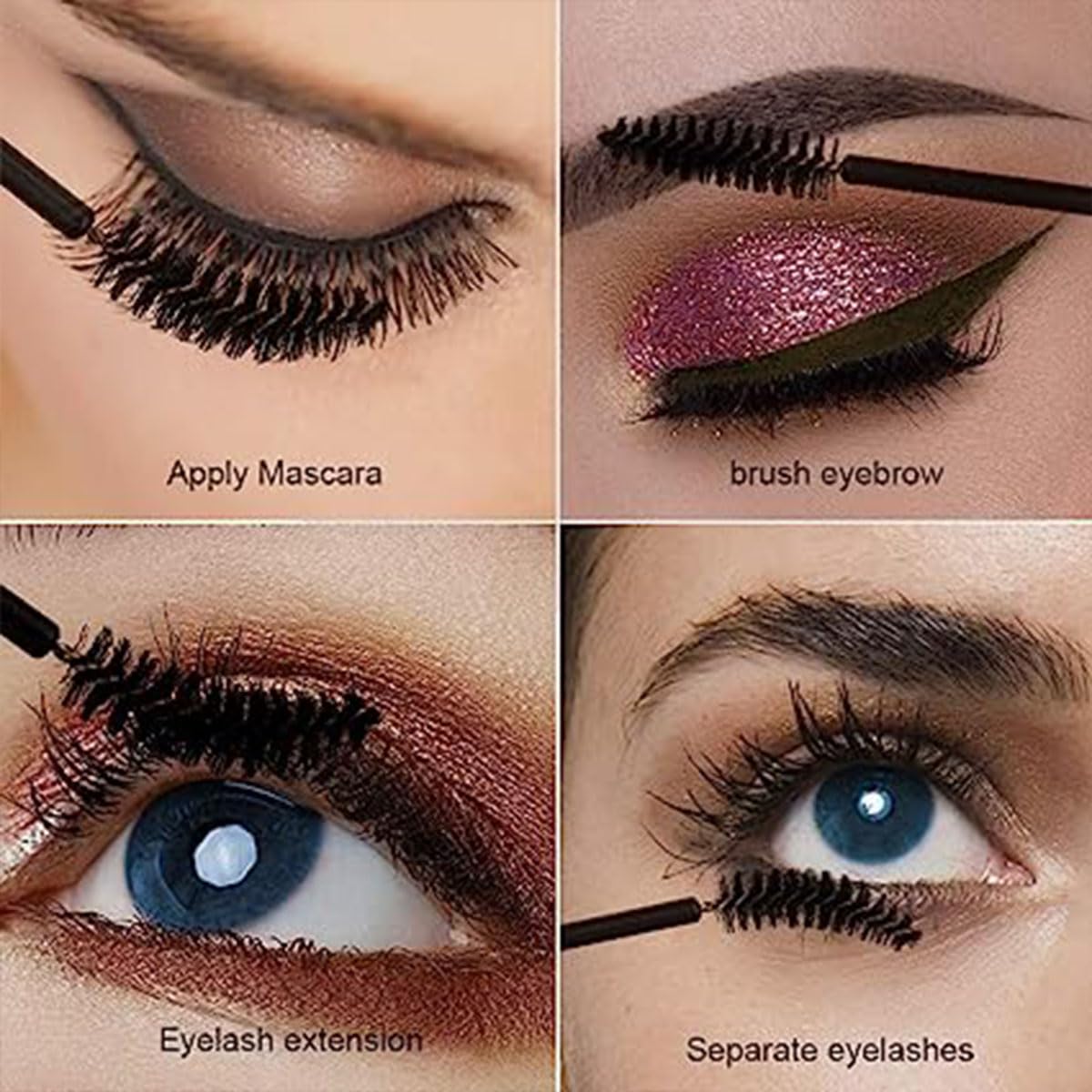 50Pcs Disposable Eyelash Brushes & Mascara Wands - Professional Eyelash Extension Tools for Salon, Makeup Artists & DIY Beauty (Perfect for Lash Extensions, Volume Lashes & Makeup Application)