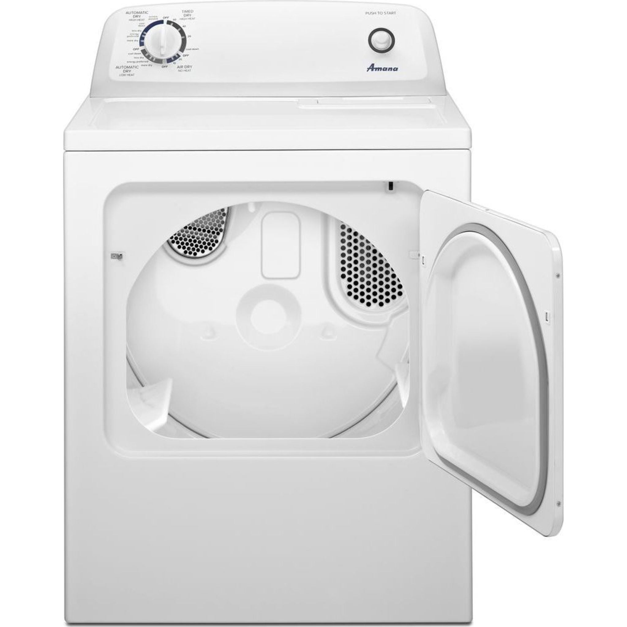 Amana NGD4655EW White Gas Dryer - High Efficiency, Large Capacity for Laundry Rooms & Homes