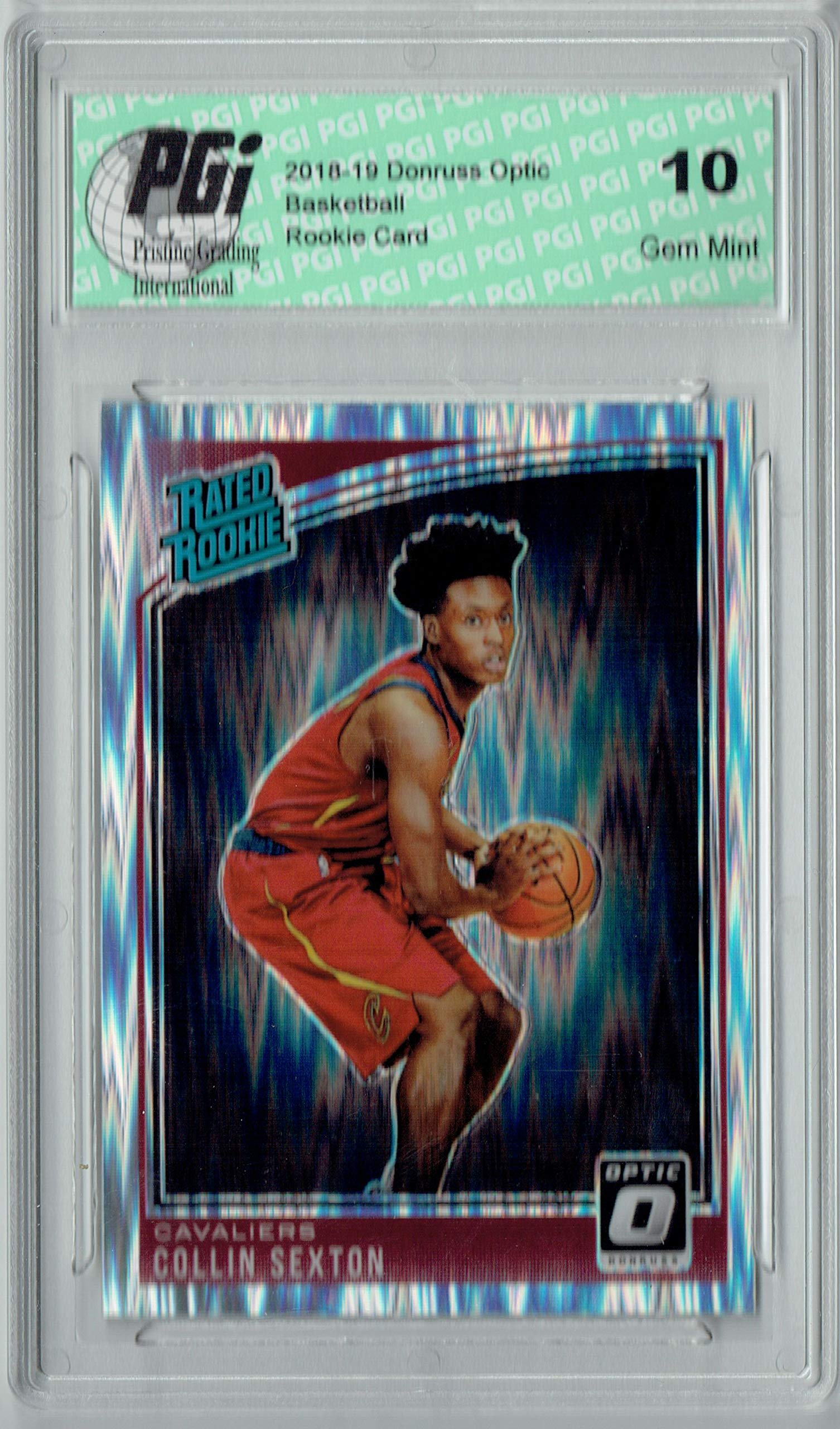 2018 Donruss Optic Collin Sexton #180 Shock SP Rookie Card PGI 10 - Rare Basketball Collectible for NBA Fans & Card Investors | Perfect for Display, Trading, and Memorabilia Collections