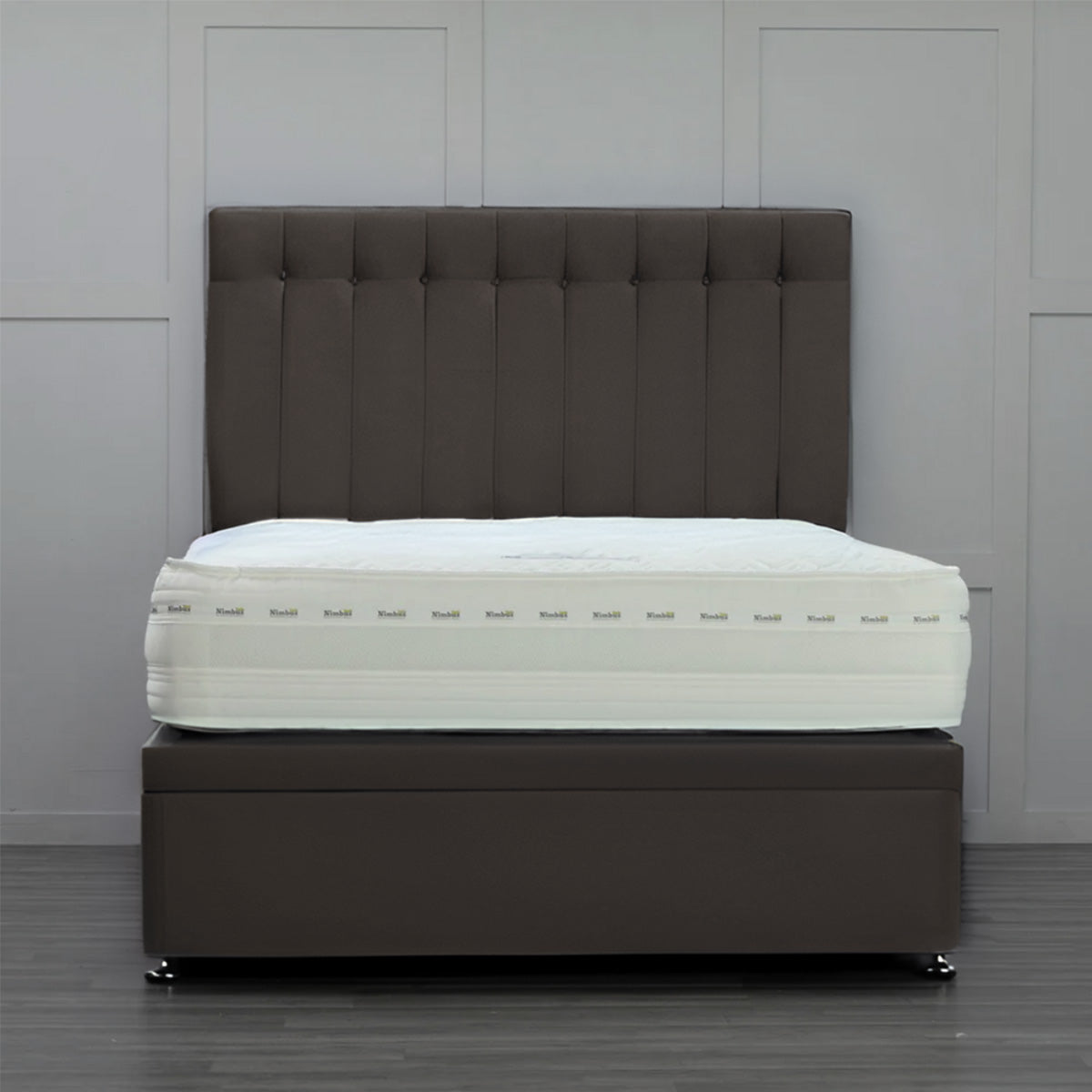 Side Opening Ottoman Bed Base with Storage - Queen Size Platform Bed Frame for Small Spaces - Perfect for Bedroom, Guest Room & Studio Apartments