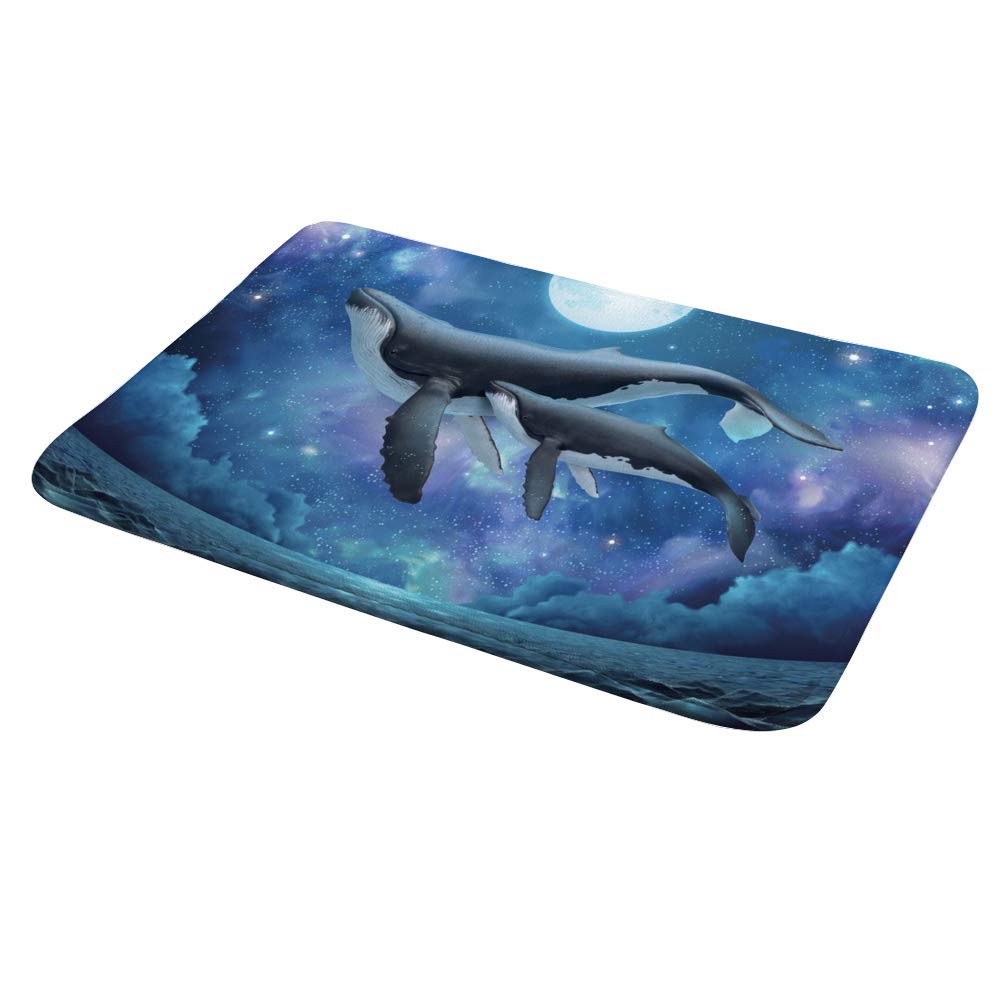 Non-Slip Fleece Bath Mat - Super Absorbent Shower Rug for Bathroom Tub, Soft Coral Design, Cozy Home Decor - Perfect for Bathrooms, Showers & Outdoor Use