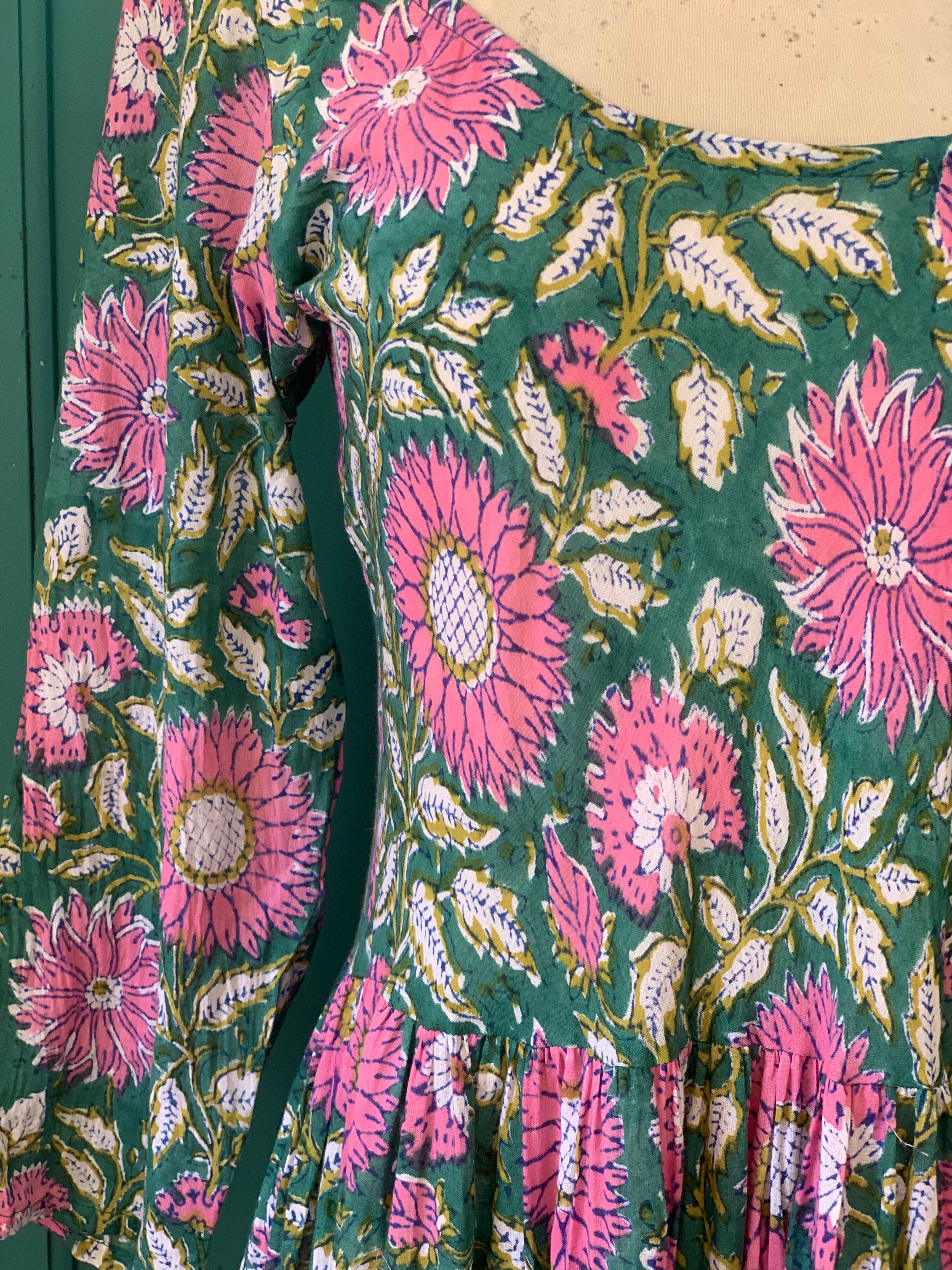 Santa Fe 3/4 Sleeve Sunflower Print Blouse for Women - Casual Floral Top for Spring & Summer Outfits | Perfect for Office, Date Night & Weekend Wear