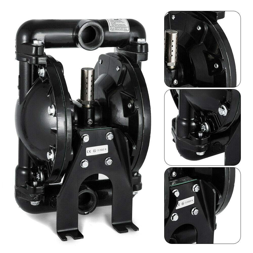 35GPM Air-Operated Double Diaphragm Pump - QBY4-25L Heavy Duty AODD Pump with 1