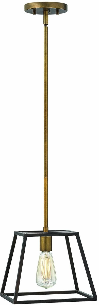 10W Fulton Mini Pendant Light Fixture in Bronze - Perfect for Kitchen Island, Dining Room, or Entryway Lighting