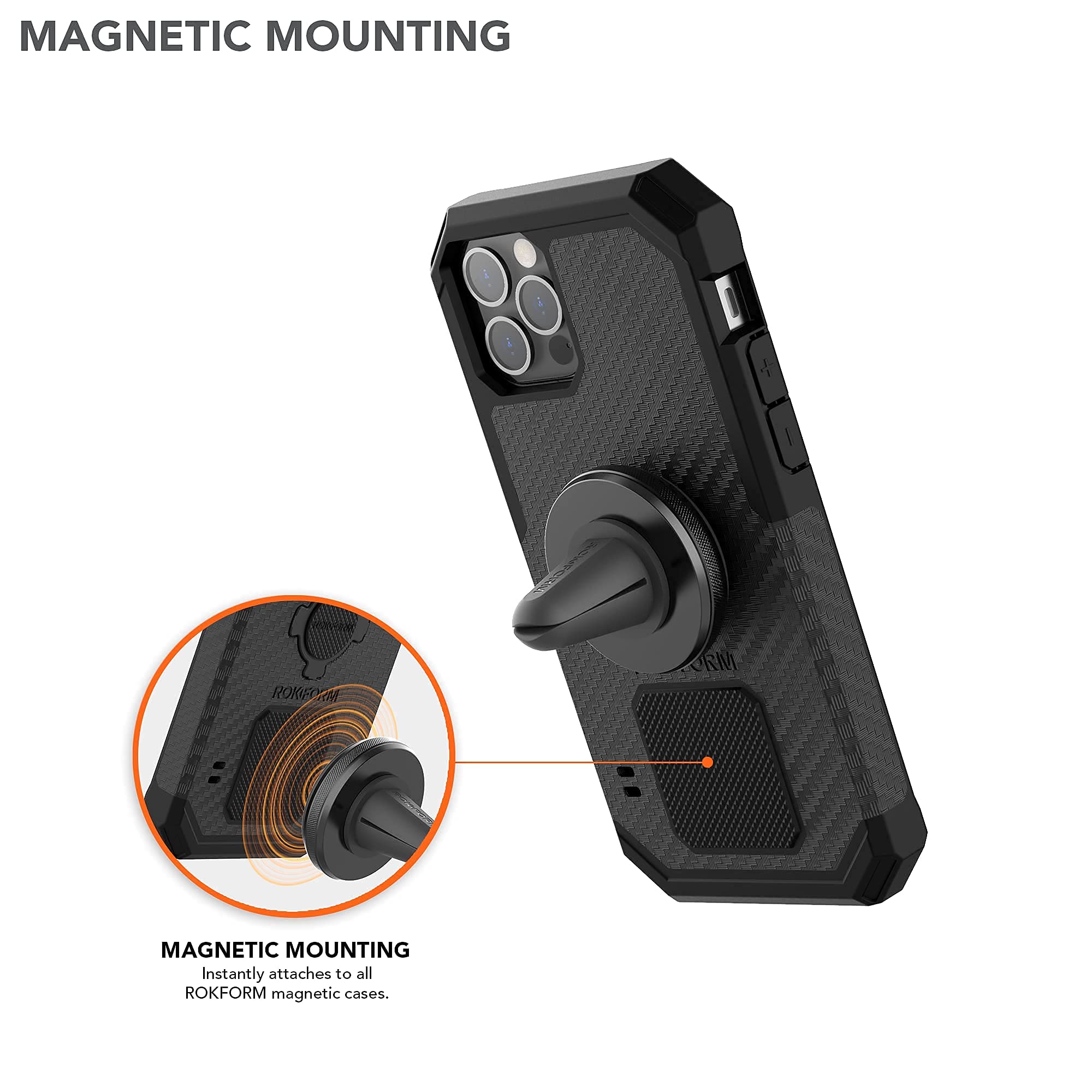 Rokform Rugged iPhone 11 Case with Super Grip Car Mount - Durable Protection for Truck, Van & Off-Road Adventures