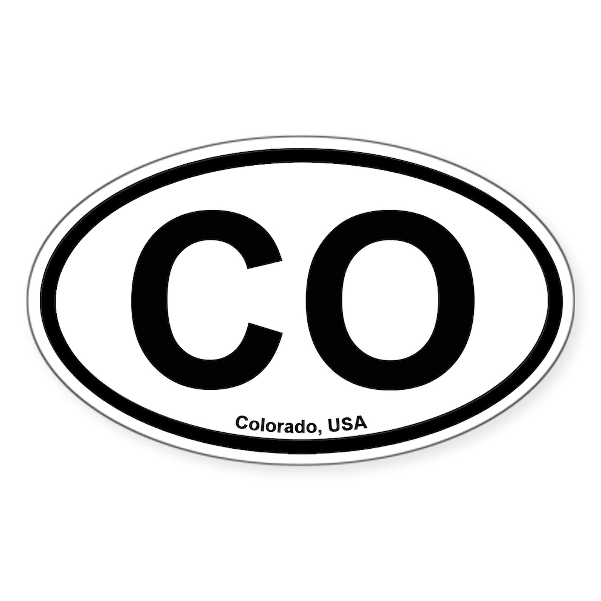 Colorado Oval Car Bumper Sticker - Decal for Cars, Laptops & Gifts