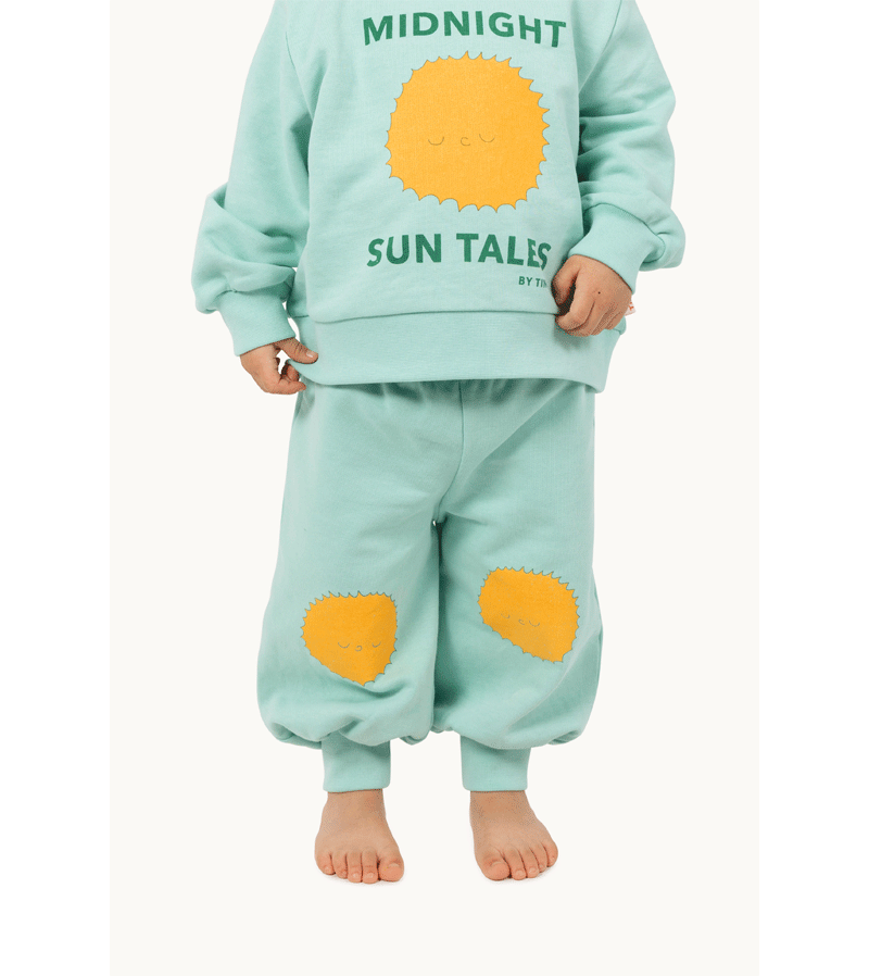 Tinycottons Sun Tales Baby Sweatpants - Soft Cotton Joggers for Infants & Toddlers | Perfect for Playtime, Lounging & Nursery Outfits