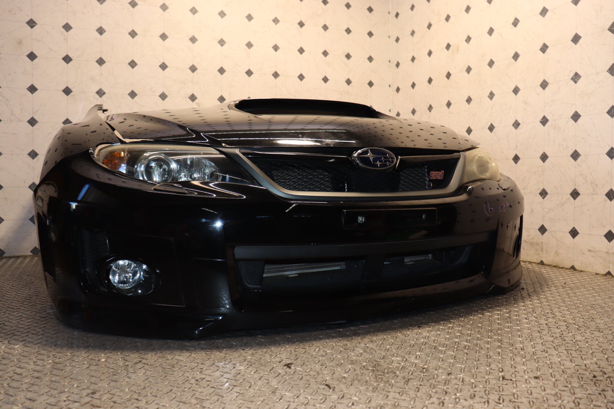 JDM Subaru WRX STI 2008-2014 V10 Front End Conversion Nose Cut Kit - Complete Set for Performance Upgrade & Body Modification | Perfect for Car Enthusiasts & Racing Events