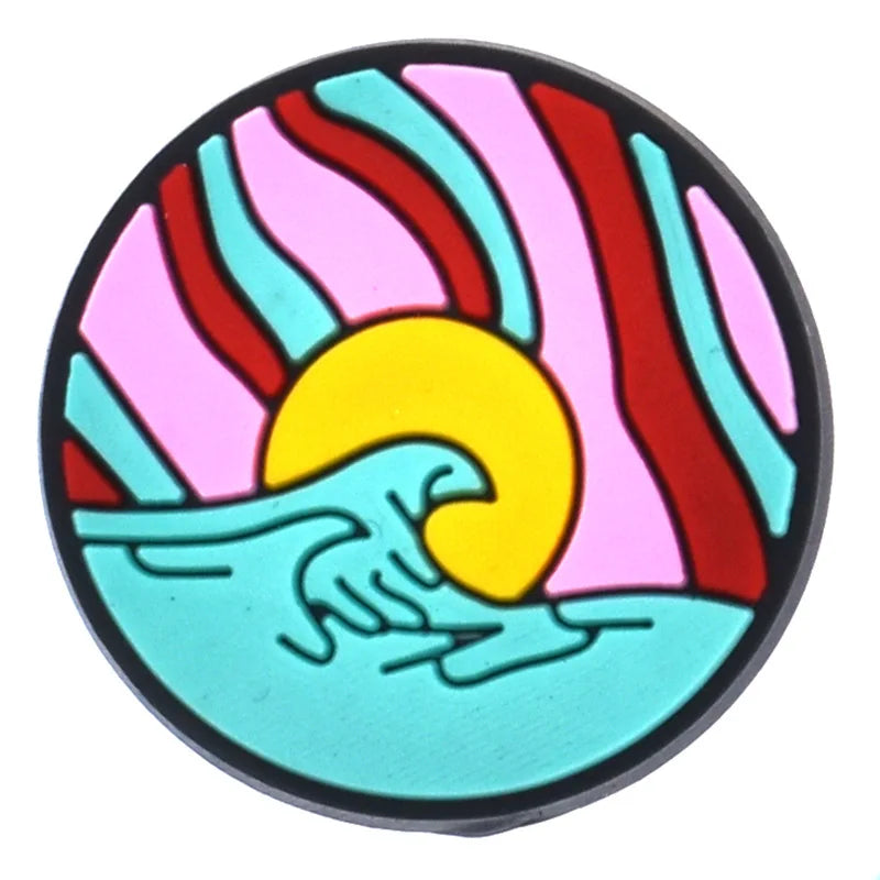 Wholesale 1pc PVC Shoe Charms for Crocs - Beach Vacation Badges, Sandal Decorations for Women & Kids, Jeans Pins for Men - Perfect for Summer Accessories, DIY Shoes & Fashion Outfits