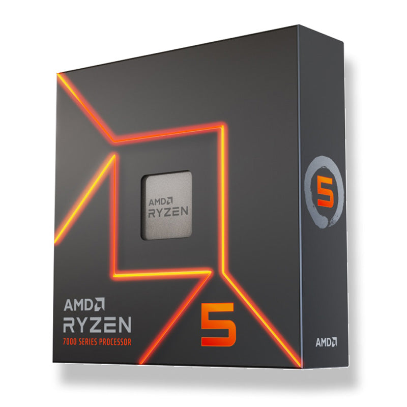 AMD Ryzen 5 7600X 6-Core AM5 Desktop Processor 5.3GHz Unlocked CPU (100-100000593WOF) - Perfect for Gaming, Streaming & Content Creation