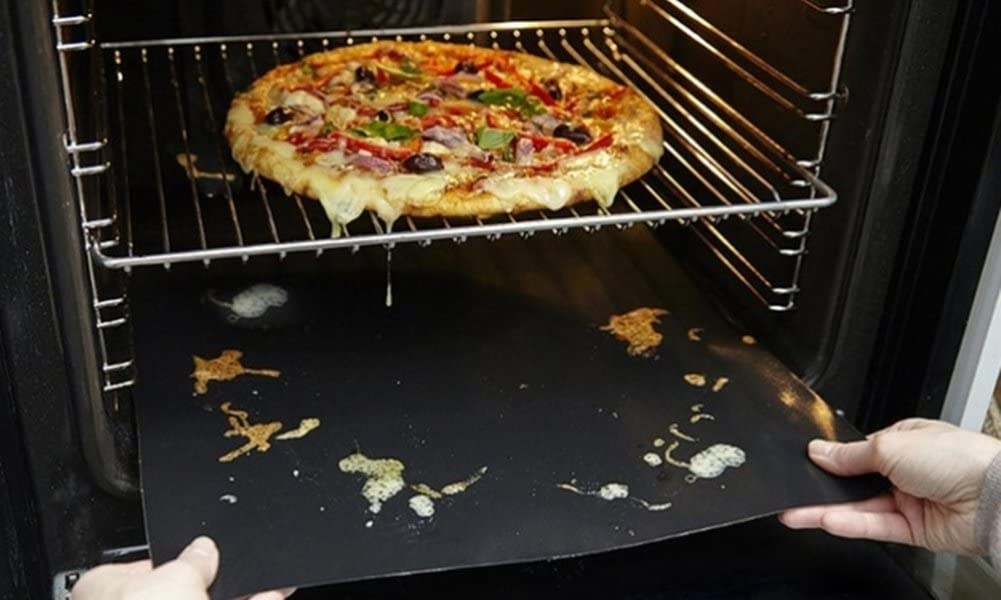 2 Pack Heavy Duty Non-Stick Oven Cooker Liners - Reusable Baking Sheet Protectors for Roasting, Grilling & Meal Prep - Fits Standard Size Ovens