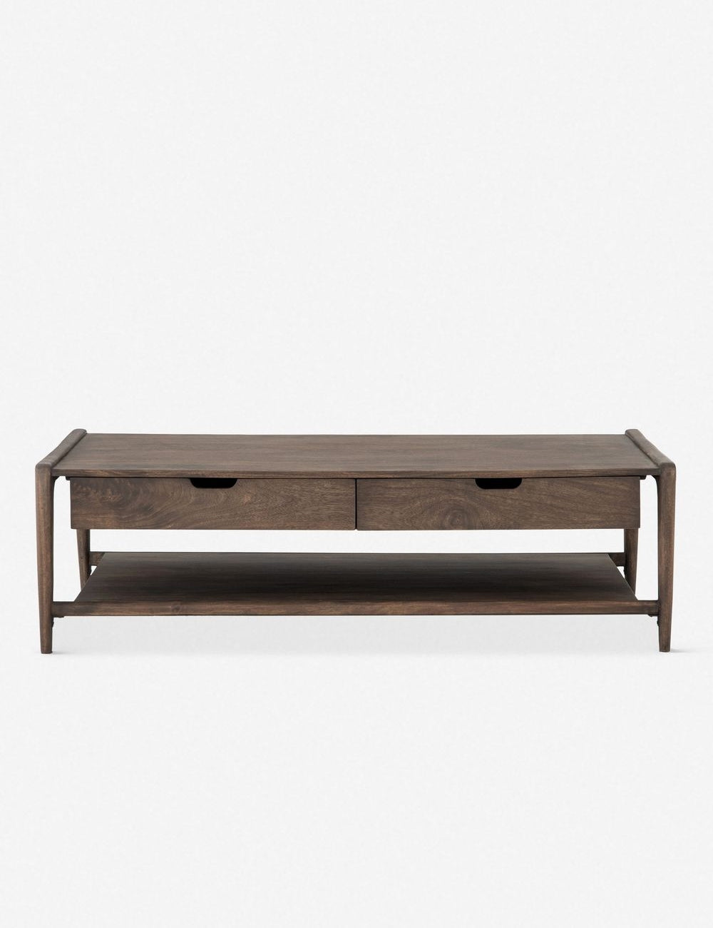 Chaya Modern Coffee Table - Mid-Century Style Wooden Living Room Table with Storage Shelf - Perfect for Small Spaces, Apartments & Cozy Home Decor