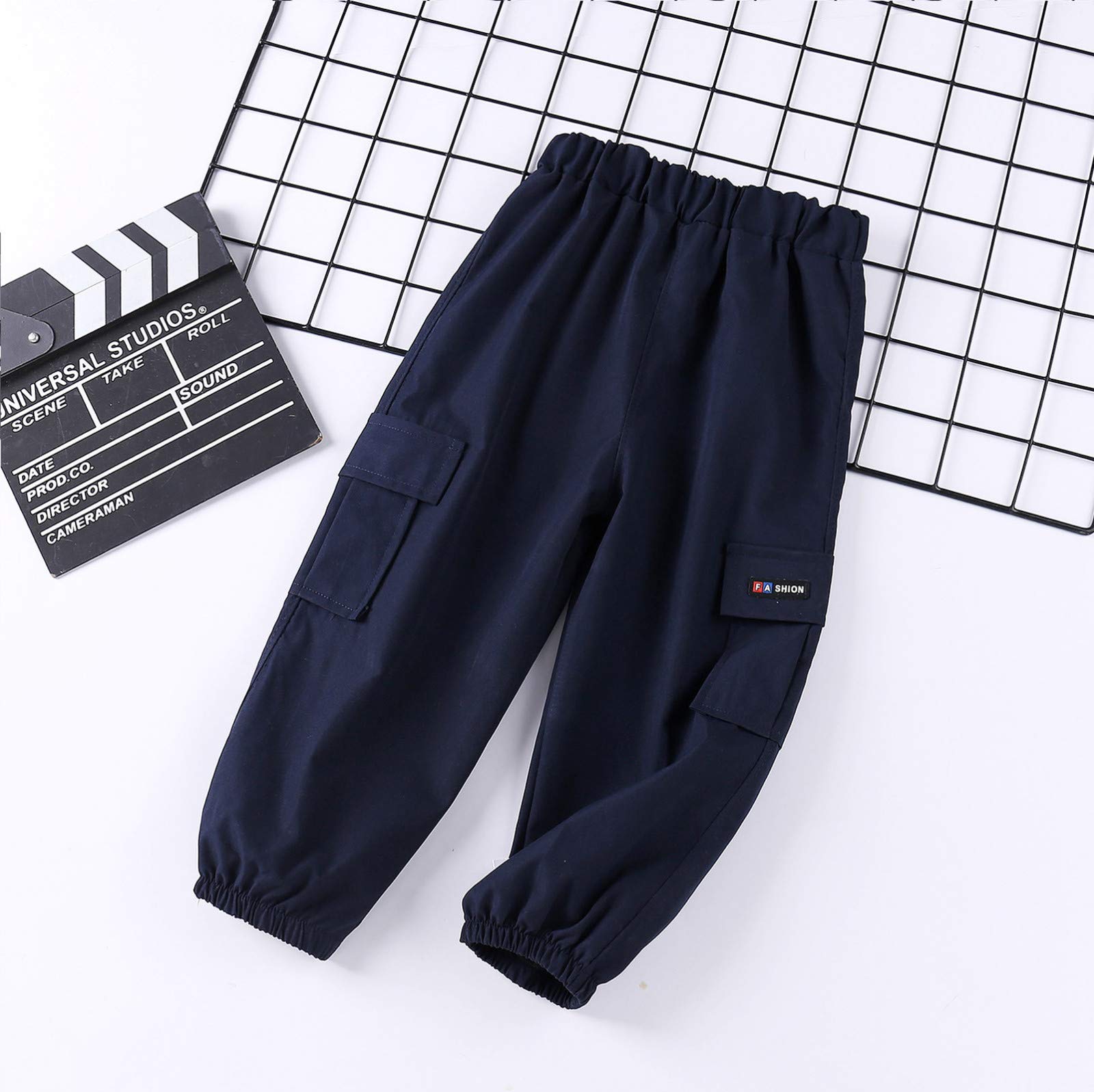 Boys Cargo Pants with Elastic Cuffs - Fashionable & Comfortable Summer Trousers for Active Kids | Perfect for Outdoor Play, School & Casual Wear