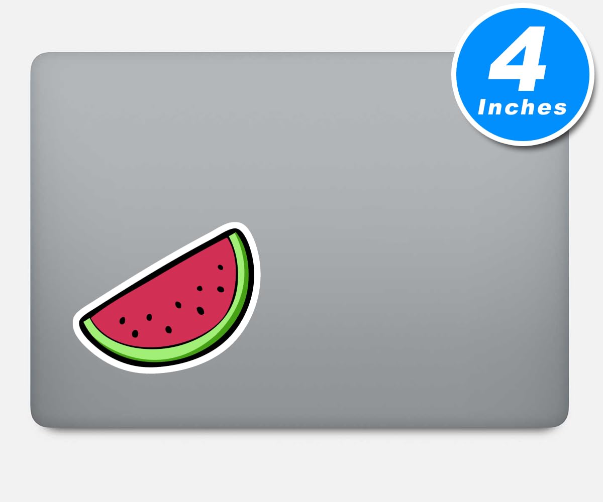Funny Watermelon Vinyl Stickers - 3 Pack (2.5, 3, 4 Inch) - Durable Laptop, Phone, Water Bottle & Car Decals - Perfect for DIY Crafts, School Supplies & Personalizing Devices