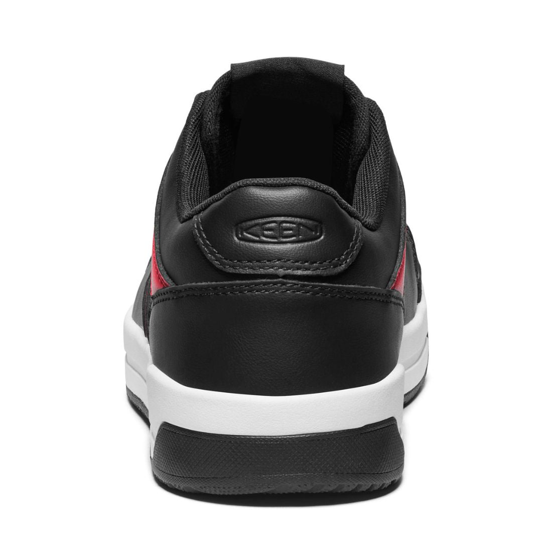 Keen Overton Men's Composite Toe Athletic Work Shoes - Lightweight Safety Shoes for Construction & Outdoor Work - Red/Black (Model 1029872) - Perfect for Job Sites, Hiking & Industrial Work Environments