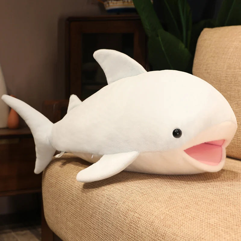 55/70/120cm Giant Whale Plush Toy - Soft Stuffed Animal Shark Pillow for Kids & Children | Cute Sleeping Cushion, Nursery Decor, Birthday Gift, Cuddle Companion for Bedtime & Playtime