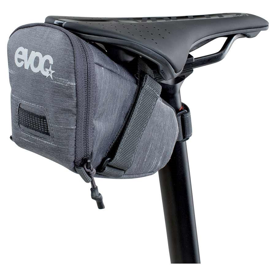 EVOC Seat Bag Tour L 2L Grey - Waterproof Bike Seat Pack for Cycling, Mountain Biking & Commuting - Perfect for Road Trips and Outdoor Adventures
