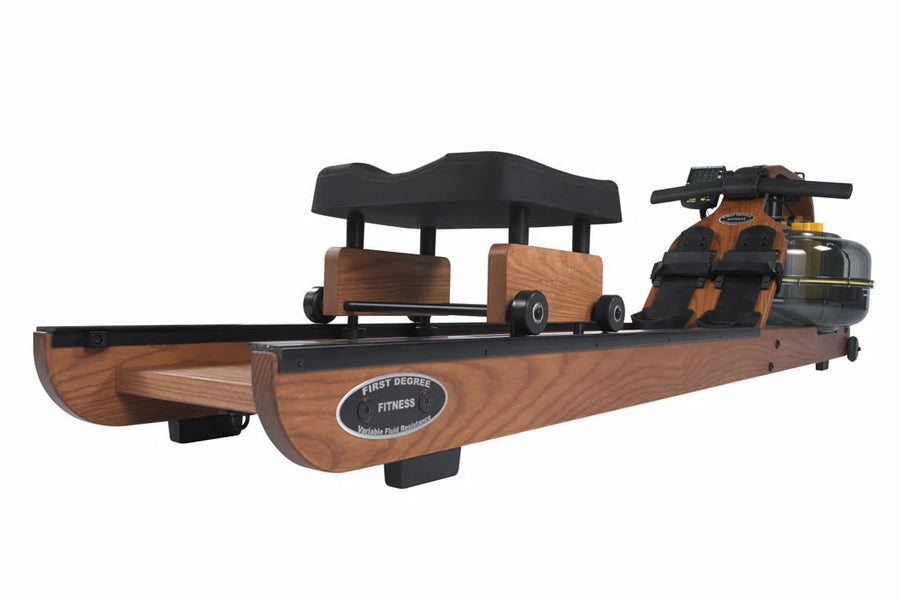 Premium FluidRower Viking 3 Wooden Frame AR Fluid Rower Machine - Home Gym Equipment for Full-Body Workout & Cardio Training | Perfect for Small Spaces & Indoor Fitness