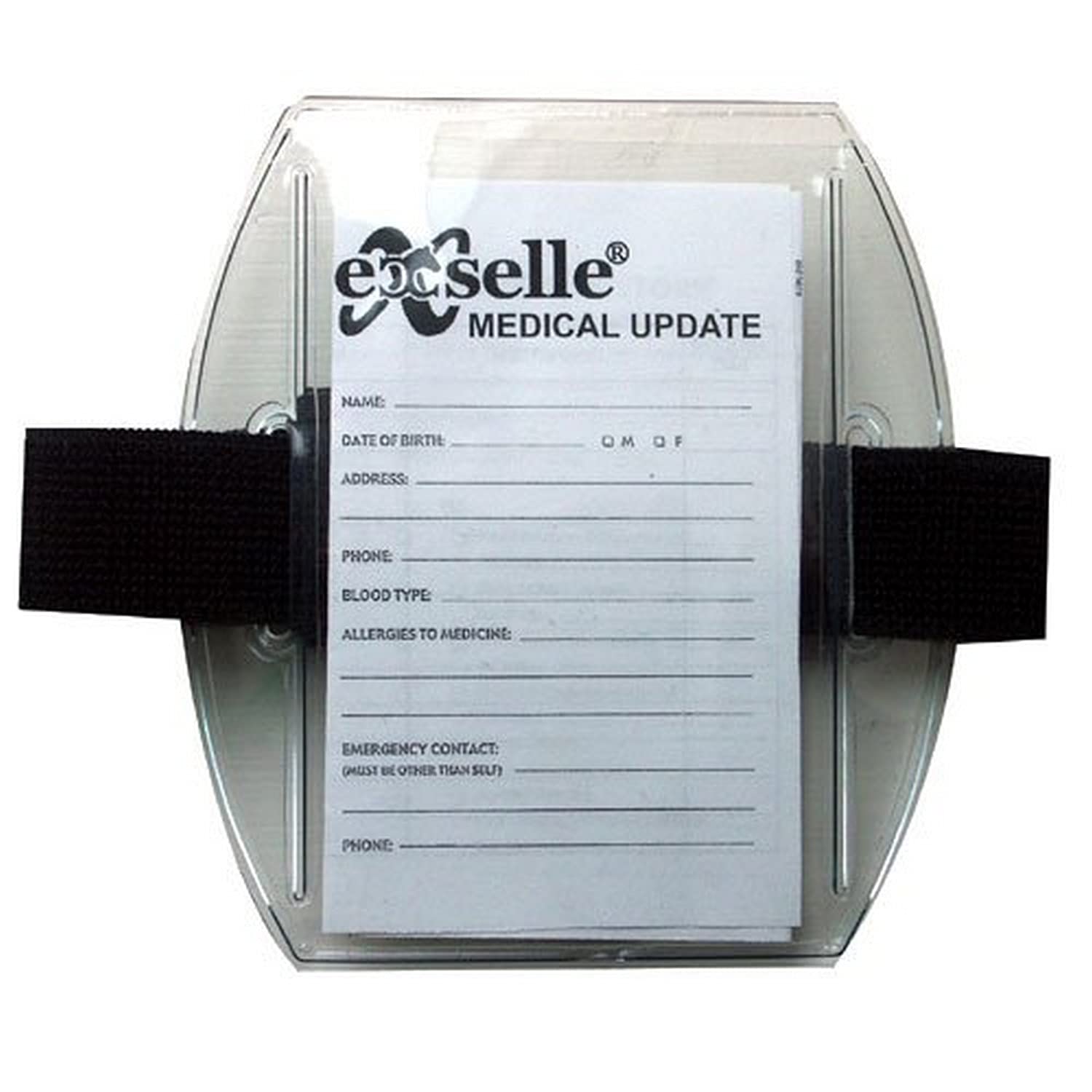 Intrepid International Medical ID Armband with Card Holder - Waterproof & Adjustable for Emergency Medical Info, Allergies & Contacts - Perfect for Running, Hiking, Travel & Daily Wear