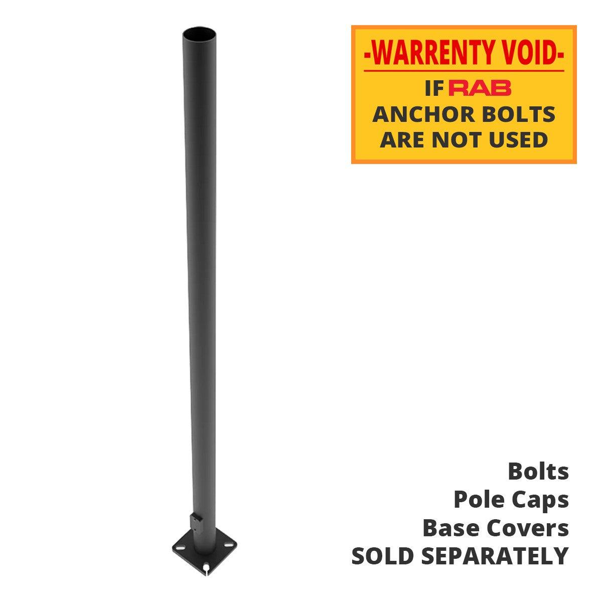 20 ft Outdoor Light Pole with Base - 4 Inch Round Steel Shaft, 11 Gauge Thickness, Drilled Tenon, Bronze Finish - Perfect for Parking Lots, Walkways & Landscape Lighting