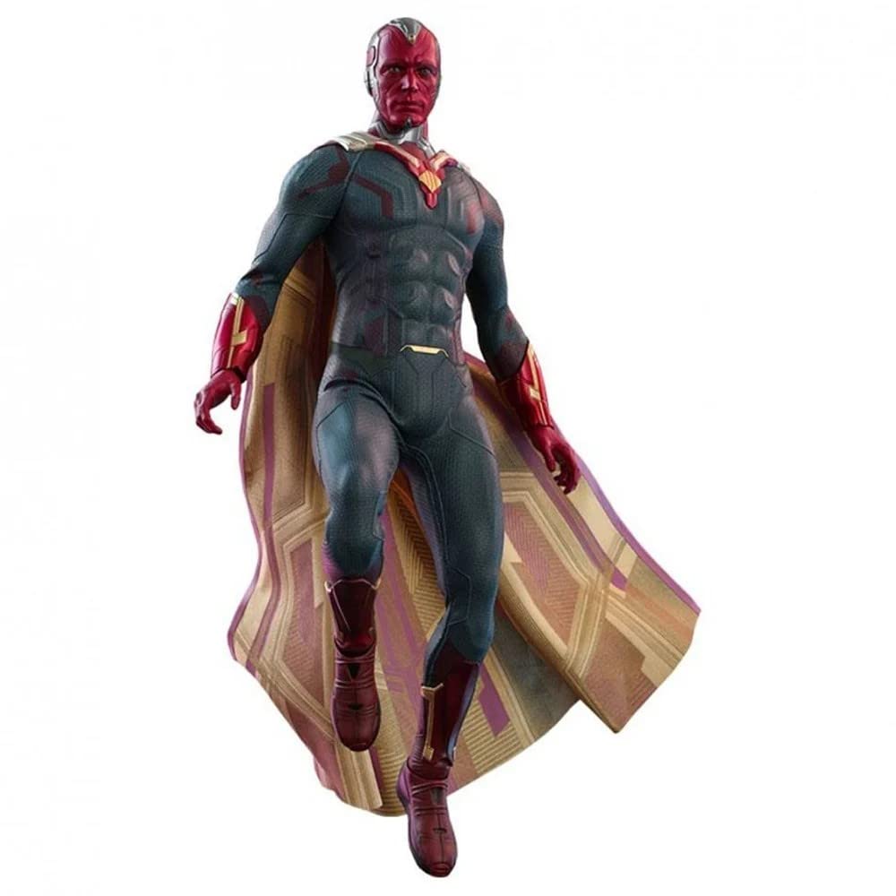 Hot Toys WandaVision 12-Inch Vision Action Figure 1/6 Scale Collectible Model (907936) - Perfect for Marvel Fans, Display & Cosplay