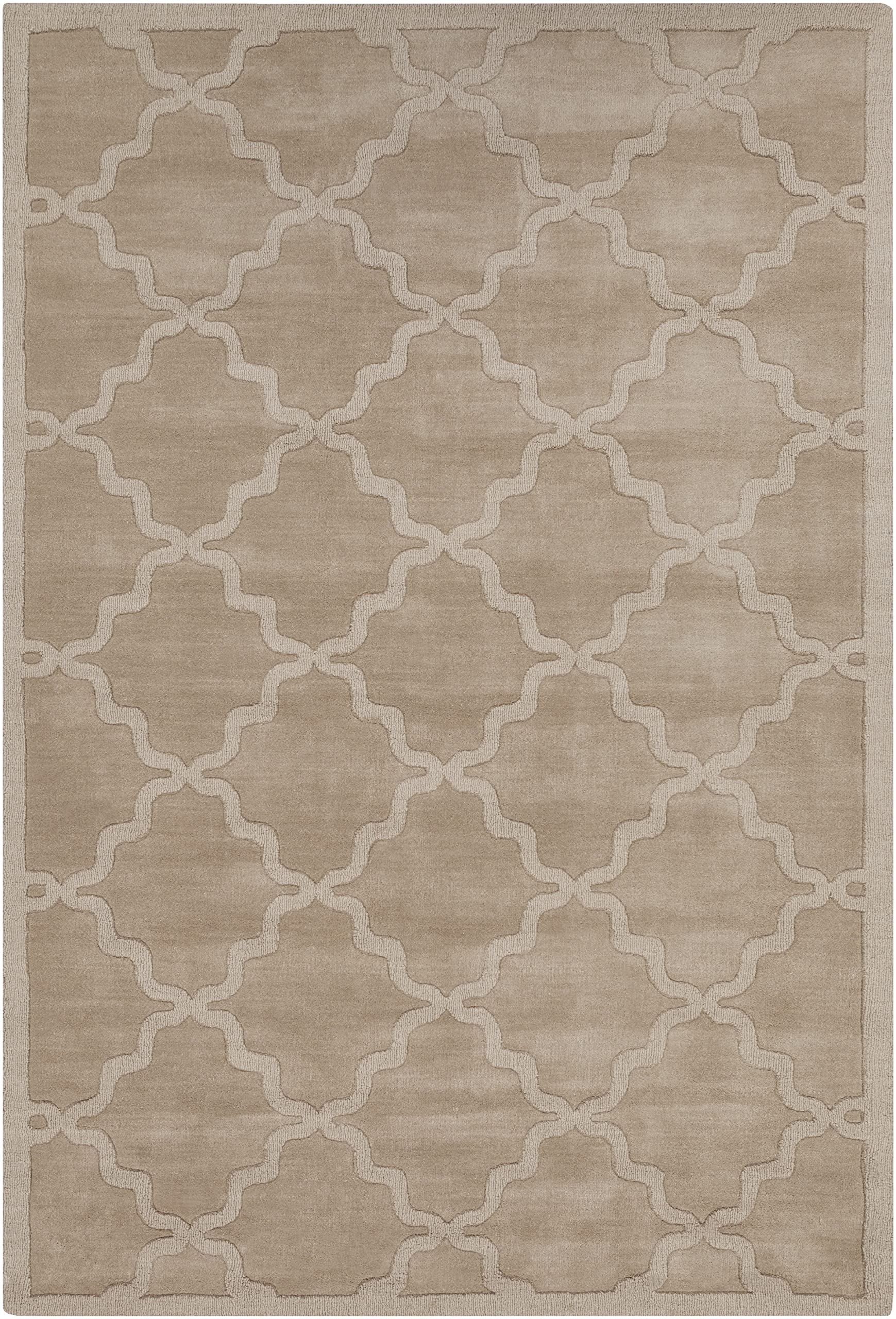 Mark&Day 4x6 Ermont Modern Khaki Wool Area Rug - Soft Living Room Carpet, Bedroom Rug, Kitchen Floor Mat - Perfect for Home Decor, Office & Dorm (4' x 6')
