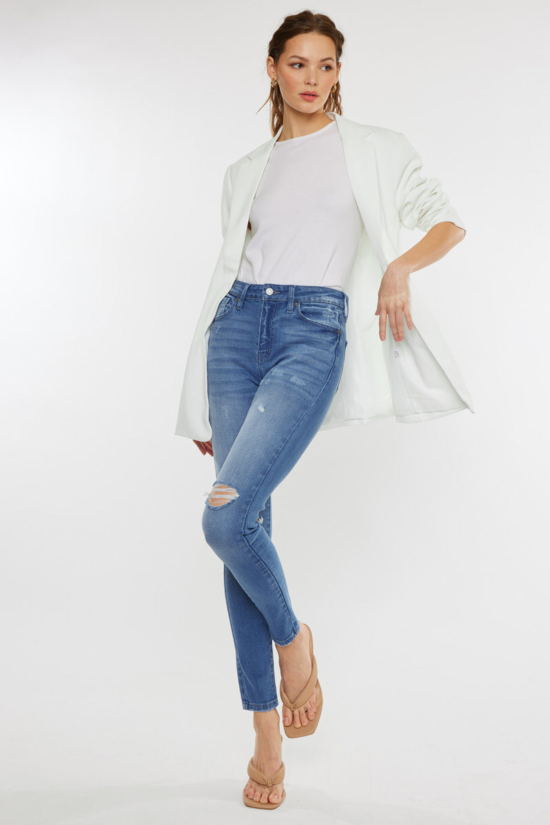 Hilarie Women's High Rise Super Skinny Jeans - Stretch Denim Pants for Casual Wear & Night Out