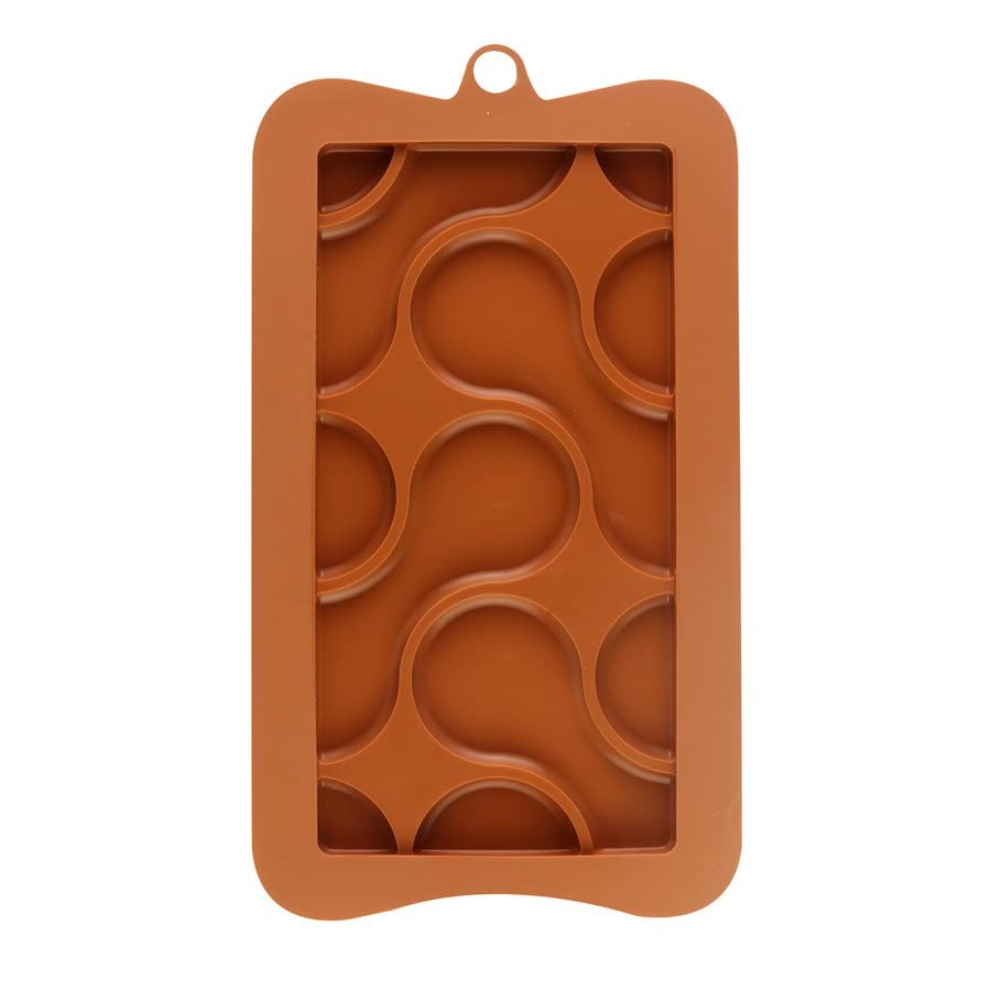 Flow Shape Chocolate Bar Silicone Mold for Baking & Cake Decorating