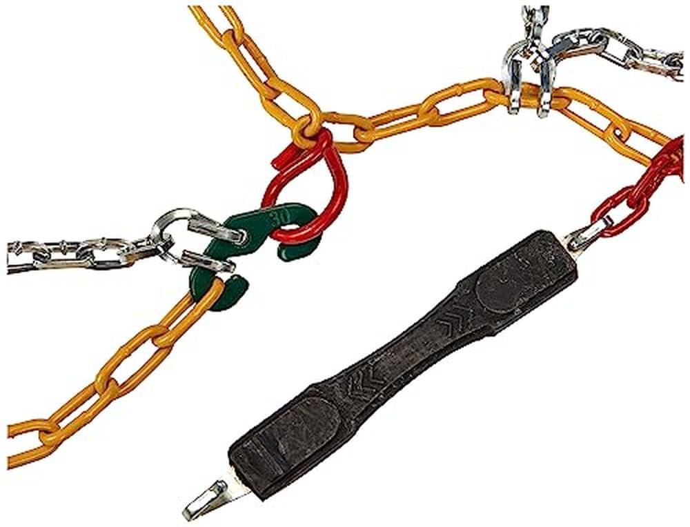 Snow Chain Set of 2 - Size 30 for Car & SUV Winter Safety | Heavy Duty Traction for Ice & Snow Driving