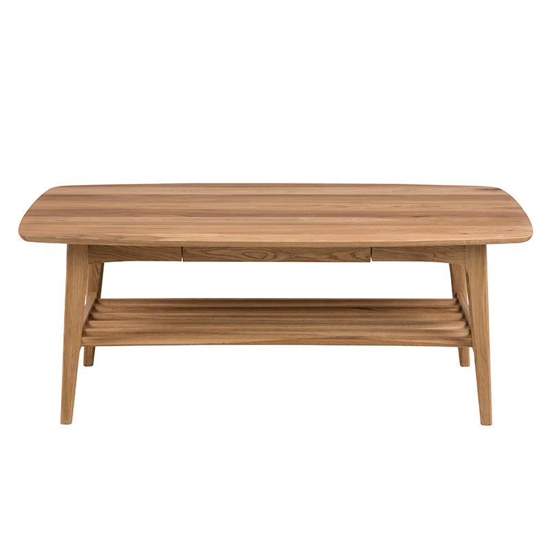 TALITA 130cm Rectangular Coffee Table - Natural Wood Finish for Living Room, Lounge & Office Decor