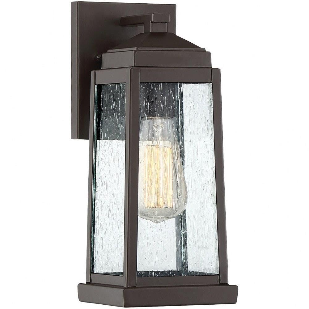 12.5 Inch Outdoor Wall Lantern - Weatherproof Steel Wet Location Approved - Transitional Style Exterior Light Fixture - Perfect for Porch, Patio, Garden & Entryway Lighting