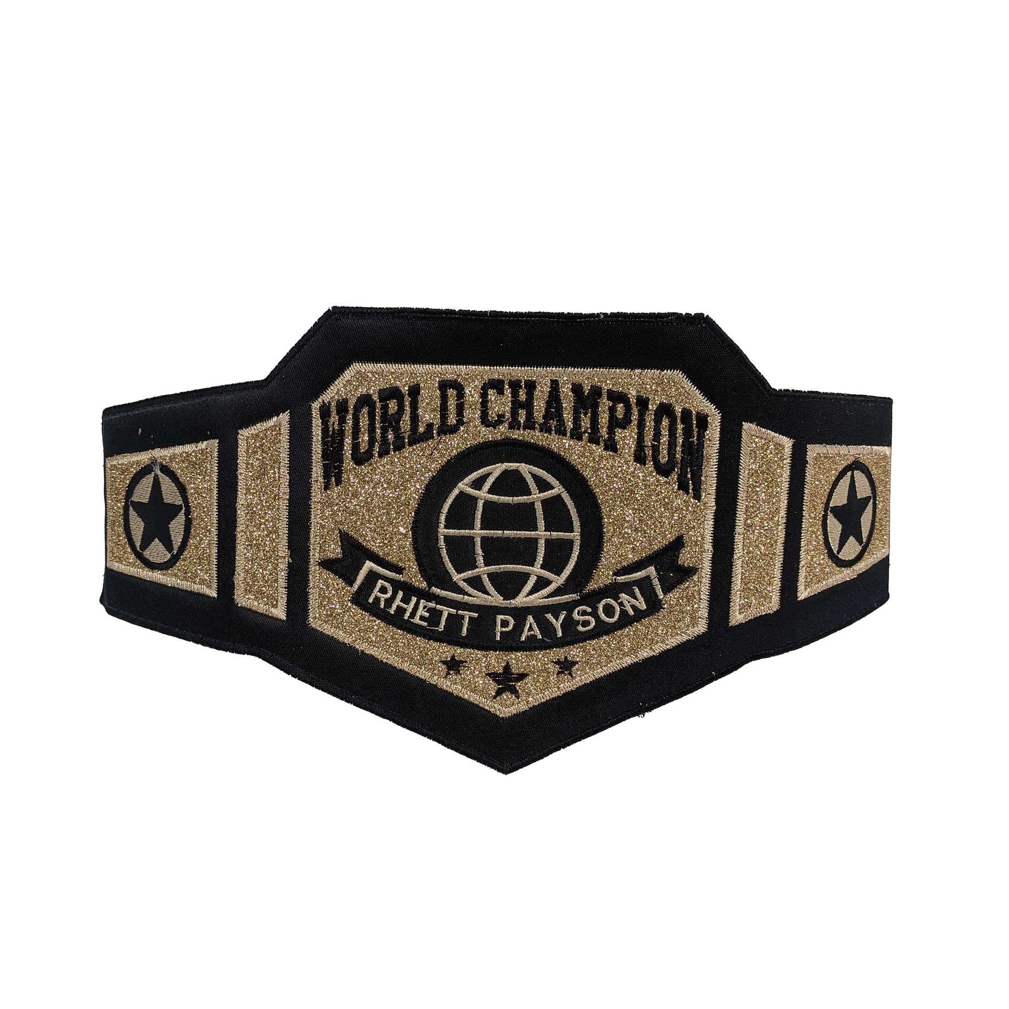Everfan Personalized Wrestling Championship Belt - Custom World Champion Wrestler Costume Belt for Kids & Adults - Perfect for WWE Cosplay, Halloween Costumes & Sports Awards