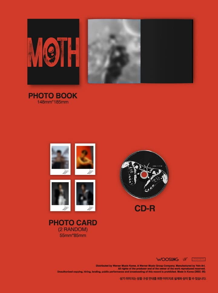 WOO SUNG THE ROSE - MOTH (EP) Album | K-Pop Music CD | Perfect for K-Pop Fans, Music Collectors & Gift Giving