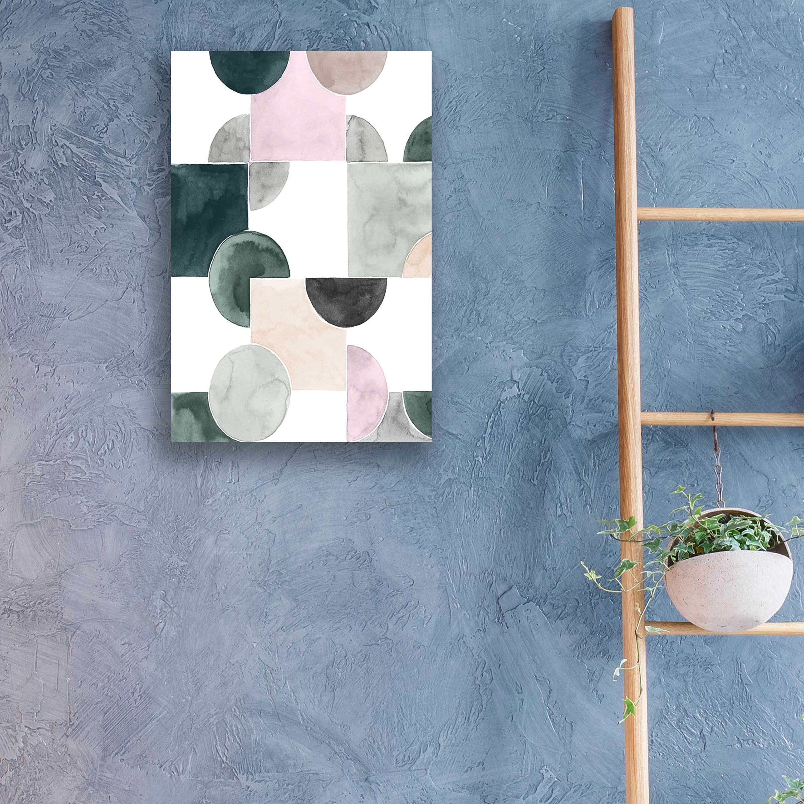 Grace Popp 'Muted Mystery IV' Acrylic Wall Art - 16x24 Inch Modern Abstract Painting for Living Room, Bedroom & Office Decor