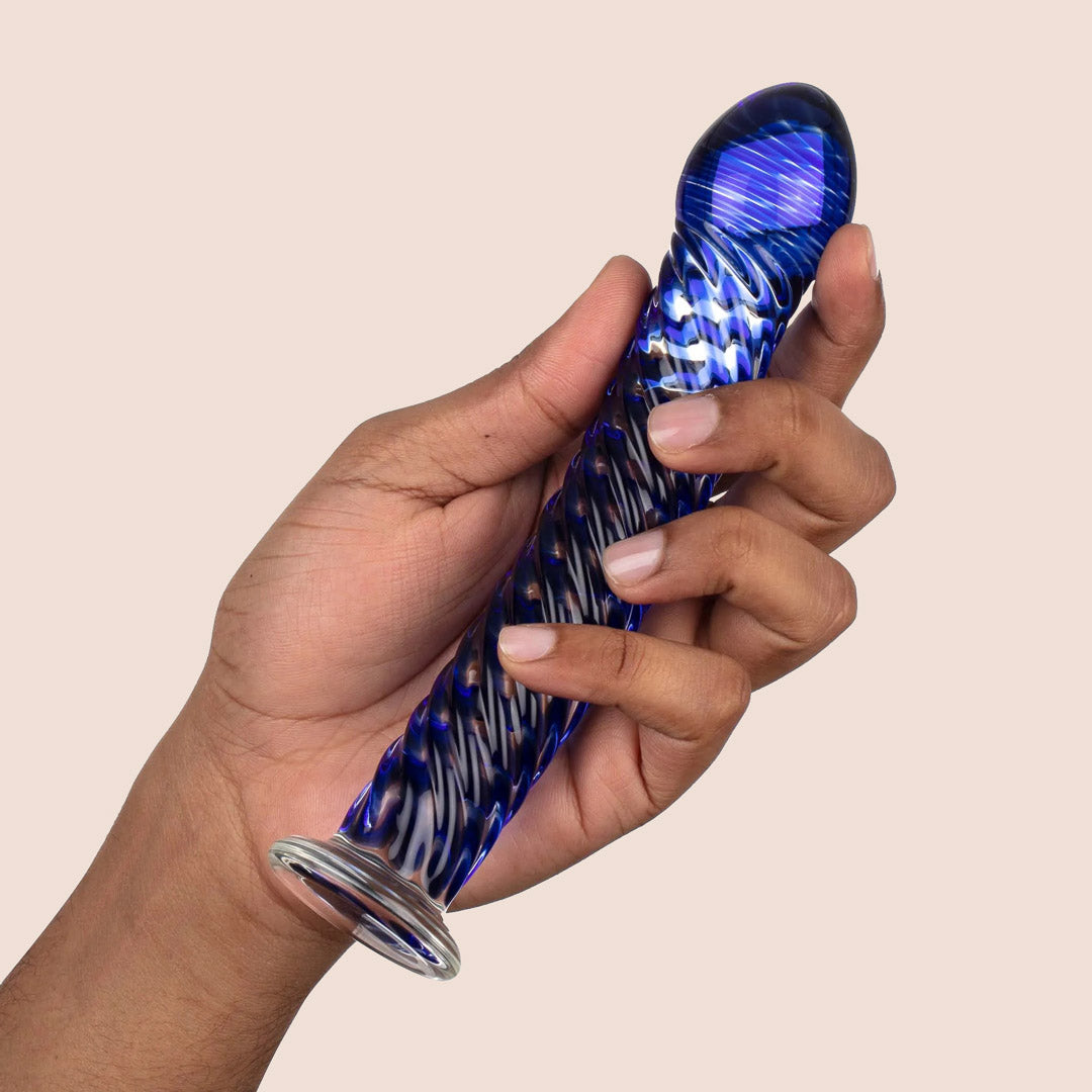 Icicles No. 29 Glass Dildo - Premium Handmade Glass Sex Toy for Women & Couples - Perfect for Sensual Play, Temperature Play & G-Spot Stimulation