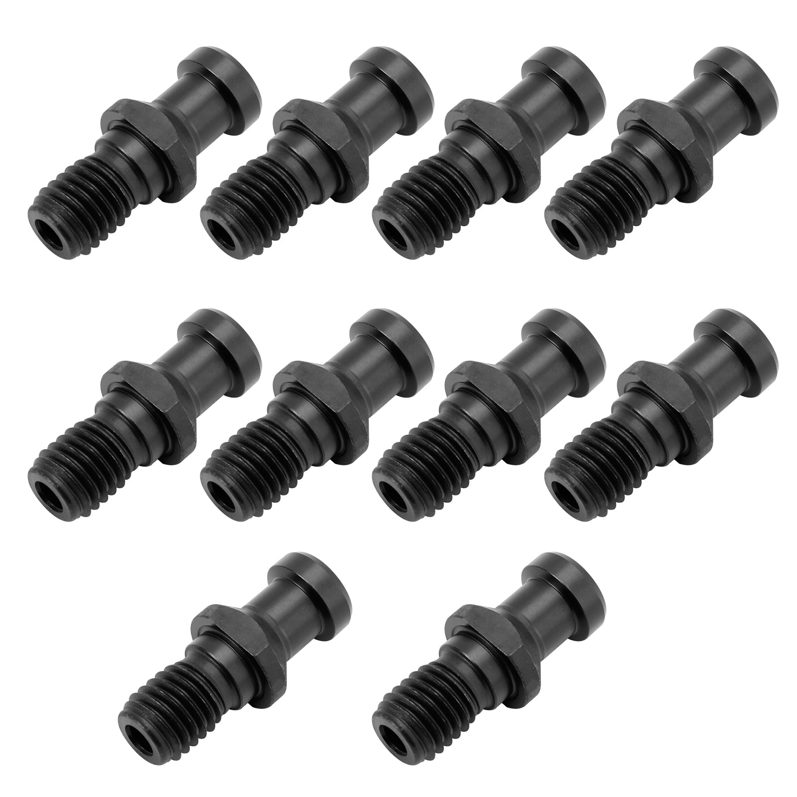 10x CAT40 15° 0.747 Pull Stud Coolant Thru Retention Knob for DMG Mori & Doosan CNC Machines - Perfect for High-Speed Milling & Precision Machining