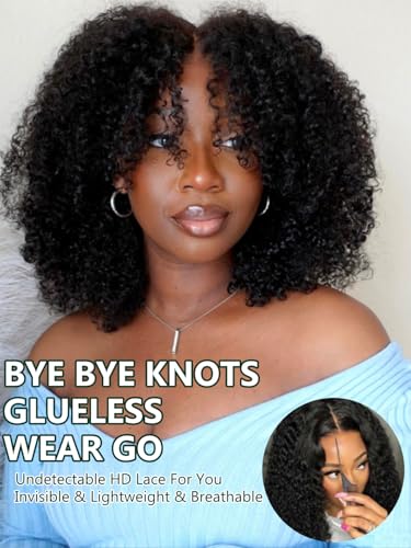 4C Kinky Curly Pre Everything 13x4 Glueless Wig Natural Color