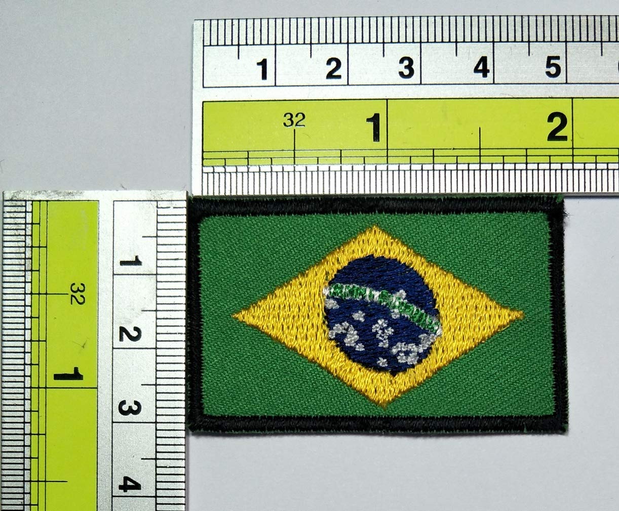 Brazil Flag Patch - Mini Embroidered Sew On/Iron On Military Tactical Patch for DIY Crafts, Costumes & Clothing (10 Pack) - Perfect for Kids, Women's Apparel, Backpacks & Patriotic Decorations