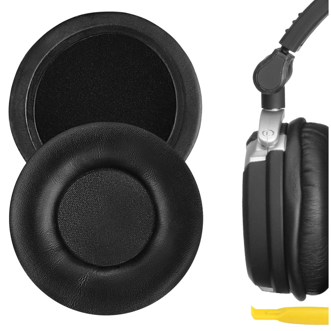 Geekria QuickFit Replacement Ear Pads for AKG K518 K518DJ K81 K518LE Headphones - Premium Memory Foam Ear Cushions & Earpads (Black) - Perfect for Gaming, Music & Studio Use
