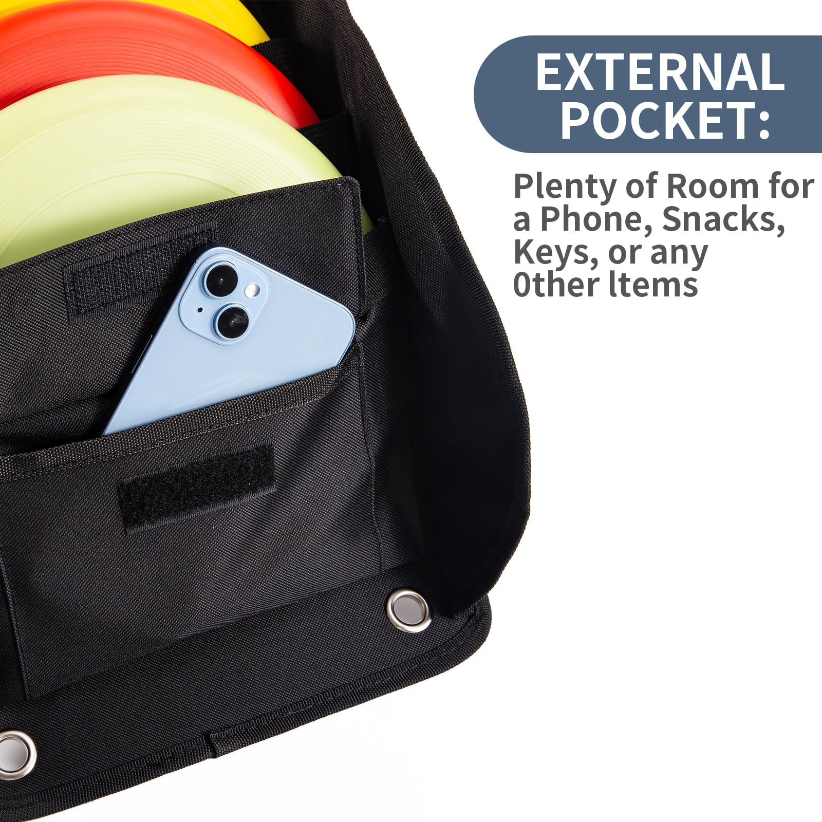 Premium Disc Golf Putter Pouch - Durable Disc Golf Bag & Frisbee Golf Accessories for Men - Secure Handle Strap Fits Most Disc Golf Carts - Perfect for Tournaments, Practice & Outdoor Sports Gifts