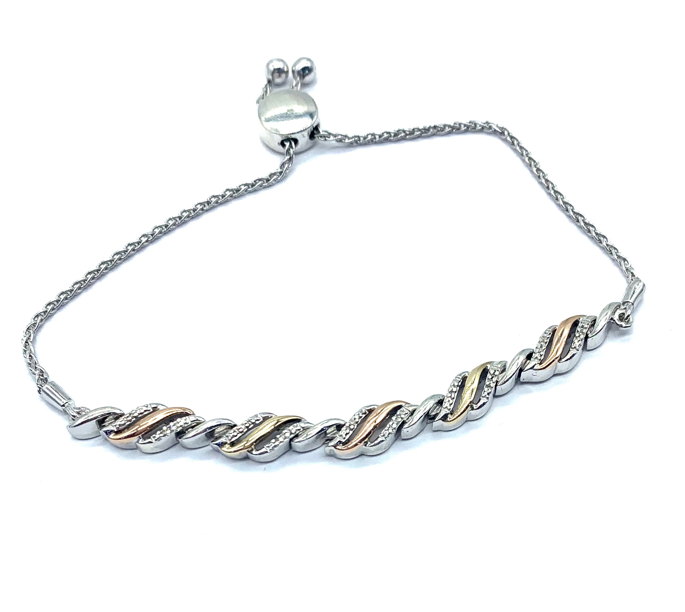 Exquisite Diamond & Tri Gold Plated Bracelet for Women - Elegant Stackable Jewelry for Parties, Weddings & Everyday Wear