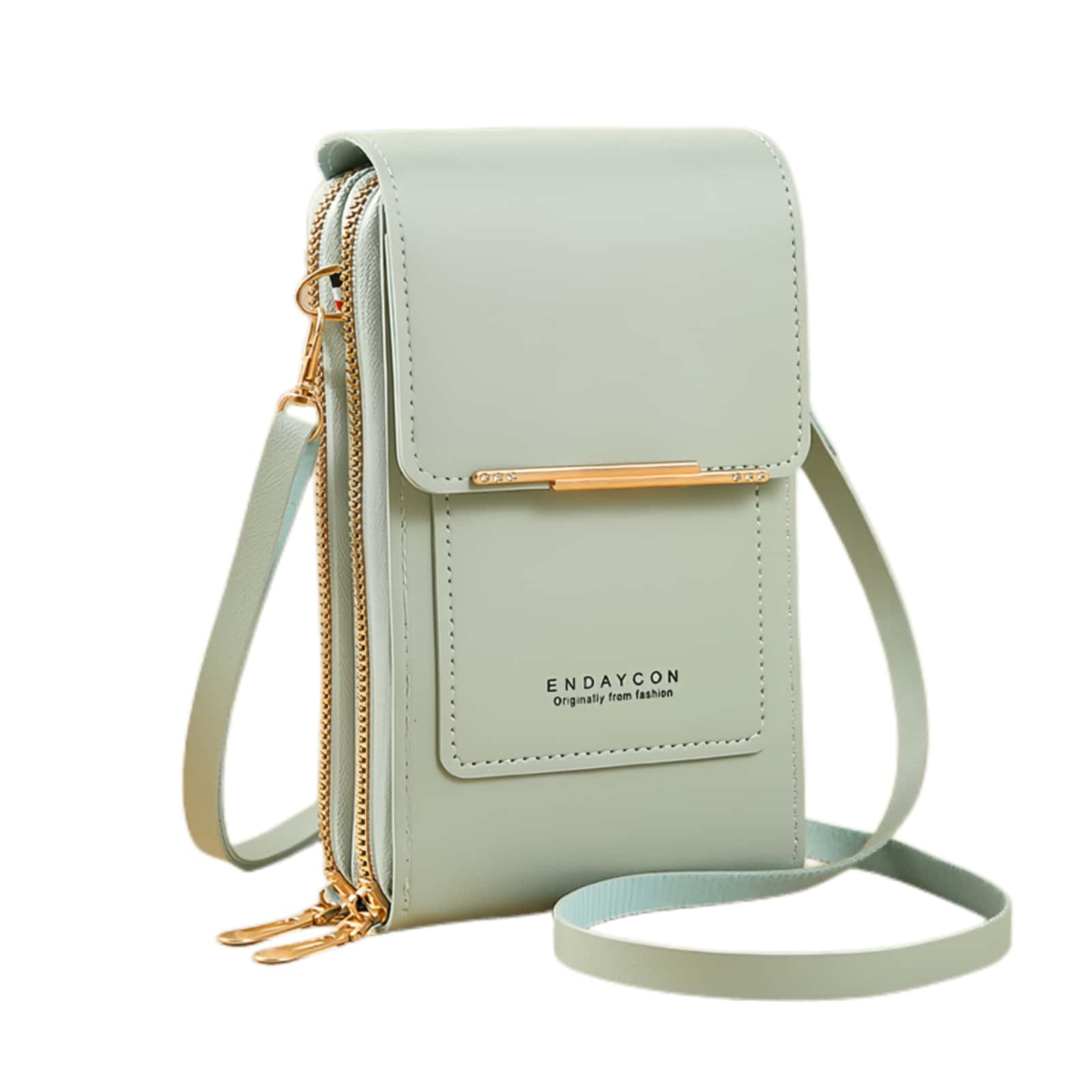 XForce Plaza Women's Small Crossbody Phone Purse - Mini Messenger Shoulder Bag with Credit Card Slots & RFID Protection (Green) | Perfect for Travel, Shopping & Everyday Use