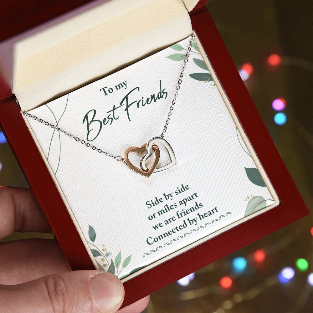 Best Friend Gifts - Long Distance Friendship Gifts for Her/Him - Heart Connection Keepsake - Perfect for Birthday, Anniversary & Miss You Moments