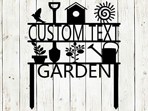 Custom Personalized Garden Sign - 27